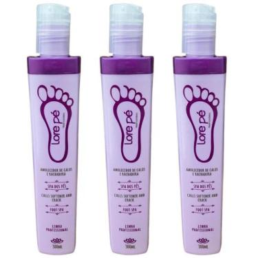 Imagem de AMOLECEDOR DE CALOS E RACHADURAS SPA DOS PÉS 300ml - LORE PÉ kit 3 und
