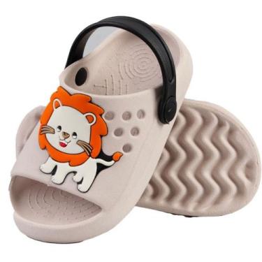 Imagem de Sandália Slide Infantil Papete Babuche Menina Menino Leve Confortável 