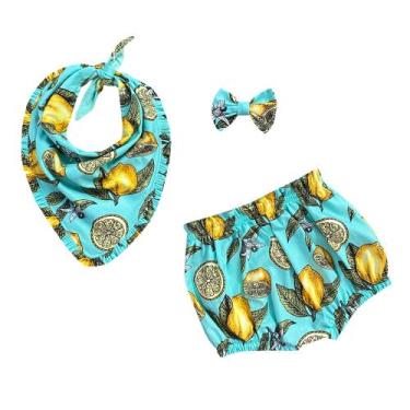 Imagem de Kit Calcinha Infantil Com Babador Estampado - PEQUENO ANJO, 021, 185, 