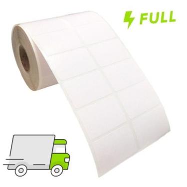 Imagem de Kit 10 Rls Etiqueta Térmica 40x25mm 2 colunas mercado full - Padrão Et