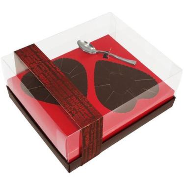 Imagem de Caixa 2 Corações de Colher de 250g - Classic Coração Red Love Cód 1403