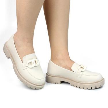 Imagem de Mocassim Feminino Tratorado Confortavel com Corrente Leve Oxford 2022 