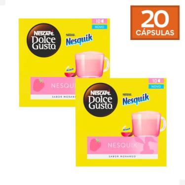 Imagem de Combo 20 Cápsulas Nesquik Morango Dolce Gusto