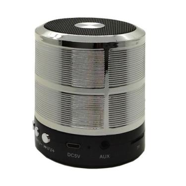 Imagem de Kit 2 Mini Caixa De Som Portátil Bluetooth Mp3 Ws - 887Prata