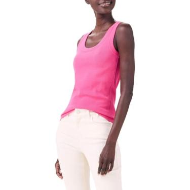 Imagem de NIC+ZOE Regata feminina de malha canelada perfeita, Rosa selvagem, 3X