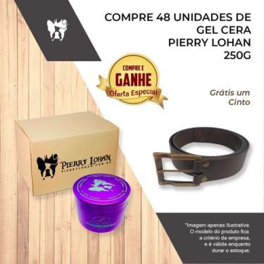Imagem de Kit 48 Gel Cera Pierry Lohan 250g e um Cinto Masc Grátis