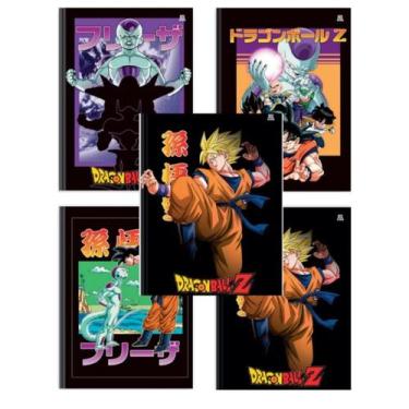 Imagem de Kit 5 Cadernos Dragon Ball Super Brochurão Dbz 96 Fls São Domingos, Dr