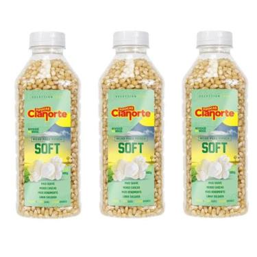 Imagem de Kit 3x Milho Para Pipoca Tipo Soft - 685g - Pipoca + Suave - Cianorte