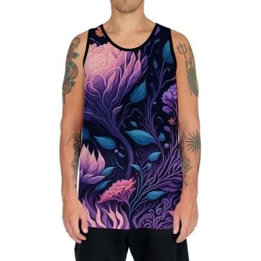 Imagem de Camiseta Regata Estampa Art Floral Flor Natureza Florida 2 - Enjoy Sho