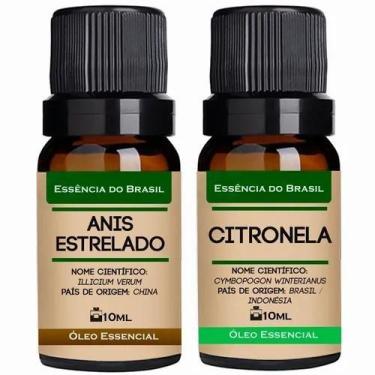 Imagem de Kit 2 Óleos Essenciais 10ml - Anis Estrelado + Citronela - Essência do