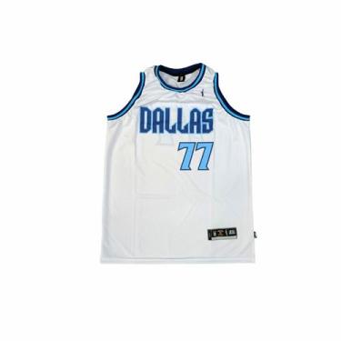 Imagem de Regata Basquete Masculina M10 Dunk Dallas 77, Branco, GG