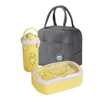 Imagem de Kit Volta as Aulas Bolsa Zíper térmica Portátil + Lancheira + Copo com