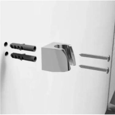 Imagem de Suporte De Fixação Cromado Para Gatilho Chuveirinho Ducha Higiênica + 