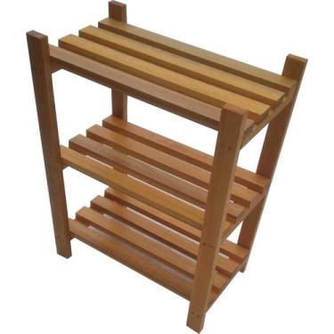 Imagem de Estante Modular 3 Prateleiras Madeira Maciça 65x50x29 cm Pintada NeonX