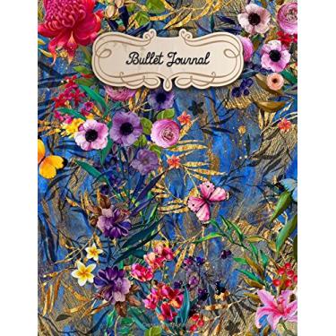 Imagem de Bullet Journal: A4-160 pages - Fleurs - couverture souple glossy - Pointilles - Dot point, bullet journal, dot grid, planner, planning, organizer, journal, Fleurs, Bujo