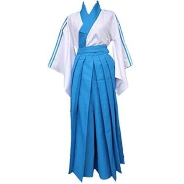 Imagem de Fantasia de cosplay Cos Shimura Shinpachi para Halloween para crianças e adultos, Masculino P, One Size