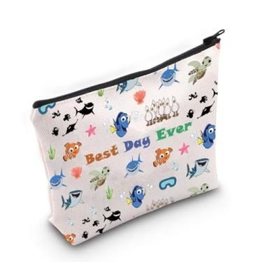 Imagem de Bolsa de maquiagem cosmética Nemo Dory para fãs de Nemo Dory, Saco de peixe N, Medium
