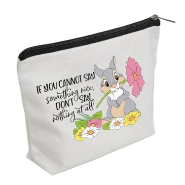 Imagem de WZJHCL Bolsa de maquiagem Bambi Bunny Thumper Rabbit Cosmetic Kit Bag Magic Kingdom Trip Travel Storage Organizer Bag, Nada, Tendência