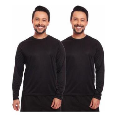 Imagem de Kit 2 Camisas Térmica Proteção Solar Frio E Calor Envio Já - MC Digita