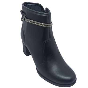 Imagem de Bota Dakota Feminina Casual com Brilho, Preto, 37