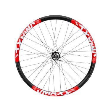 Imagem de Roda Dianteira Vzan Vmaxx LT Aro 26 Cubo Rosca Freio a Disco,Preto Vermelho
