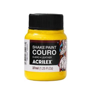 Imagem de Tinta Couro Acrilex Shake Paint 37 ml Amarelo Ouro