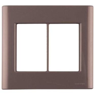 Imagem de Placa 6 Postos 4x4 Tramontina Giz Café Tramontina