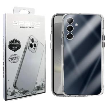 Imagem de Capa Capinha Clear Case Space Compatível Samsung Galaxy S24 Plus Rígida Anti Amarelamento Resistente