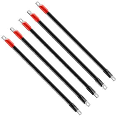 Imagem de CLUBRALLY Conjunto de cabos de bateria de carrinho de golfe para carro de clube DS 1995 - 48 volts calibre 4 (conjunto de 5)