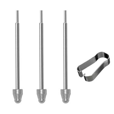 Imagem de Pacote com 3 pontas de metal Z Fold S Pen de substituição para Samsung Galaxy Z Fold 6/5/4/3 pontas de caneta Stylus Stylus para Samsung Z Fold 6/5/4/3, pontas de caneta Stylus com pinças de remoção
