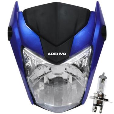 Imagem de Farol frente completo carenagem carcaça CG160 Titan 2016 a 2021 com lâ