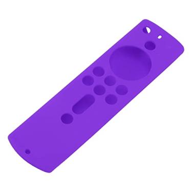 Imagem de Controle Remoto de Proteção de Silicone Controle Remoto Tampa Anti -deslizamento à Prova de Choque para Fire TV Stick 4K 2018 (Violeta)