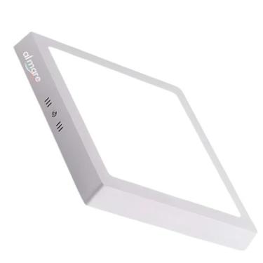 Imagem de Painel Plafon Led 18w Sobrepor Quadrado Branco Frio 6500k Bivolt 110/2