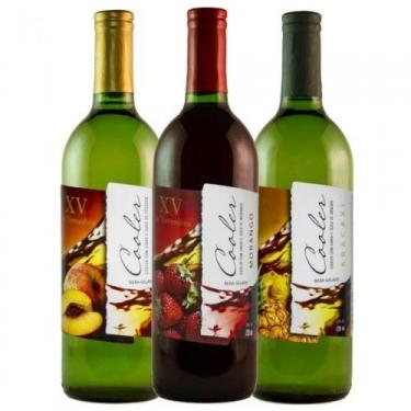 Imagem de Kit C/ 3 Coolers 720ml (Sabores Abacaxi, Pessego E Morango) - XV De No