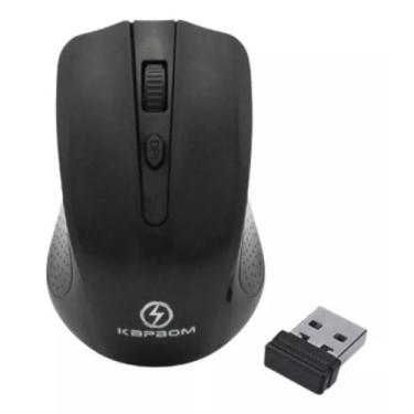Imagem de Mouse Sem Fio 1200DPI Preto Wireless 2.4Ghz Usb - Kapbom