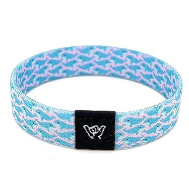 Imagem de Hang Loose Bands Pulseira de praia de surfista para homens, mulheres e adolescentes - Pulseiras confortáveis de verão - Pulseira reversível Boho - Acessórios ajustáveis para festivais e pulseira de