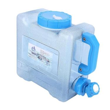 Imagem de menolana Camping Water Recurther Water Bucket com Spigot Water Tank pode água Jug Water transportador para churrasco para lavar a sobrevivência da mão, 6l