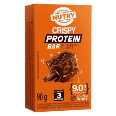 Imagem de Barra de Proteína Crispy Nutry Chocolate ao Leite 90g