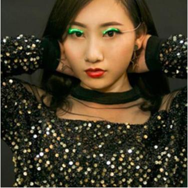 Imagem de Cílios postiços com luz led, cílios led à prova d'água, delineador brilhante, fita exclusiva para pálpebras, verde, 3 pares