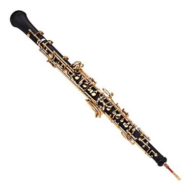 Imagem de Oboé, Oboe Reed Semiautomático Com Estojo de Couro e Bolsa de Transporte para Iniciantes, Estudantes e Profissionais (Chaves banhadas a ouro)