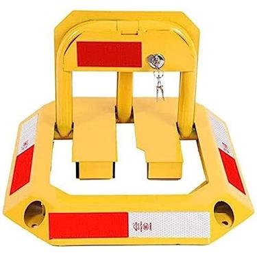 Imagem de Barreira de estacionamento bloqueável barreira de estacionamento bloqueio de estacionamento privado mais espesso localização de colisão fixo octogonal tipo O trava de estacionamento para travar o