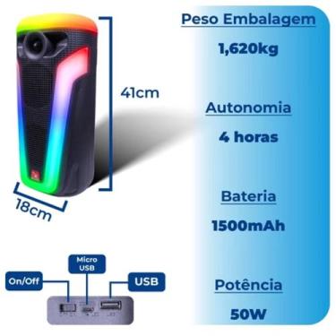 Imagem de Caixa De Som Bluetooth Grande Xtrad Xdg-149