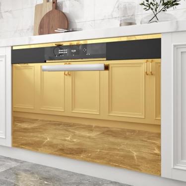 Imagem de EPPKILY Adesivos de espelho para paredes papel espelhado dourado folhas de espelho flexíveis autoadesivo papel de contato adesivo de vinil espelho de papel de parede para bancadas de artesanato