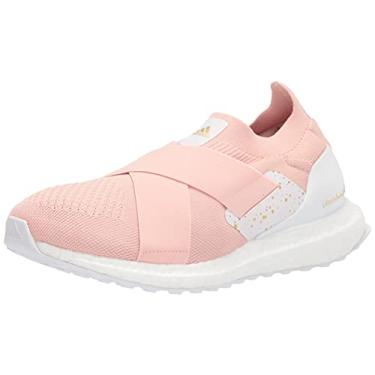 Imagem de adidas Tênis de corrida feminino Ultraboost Slip on DNA, Vapor rosa/dourado metálico/branco, 6