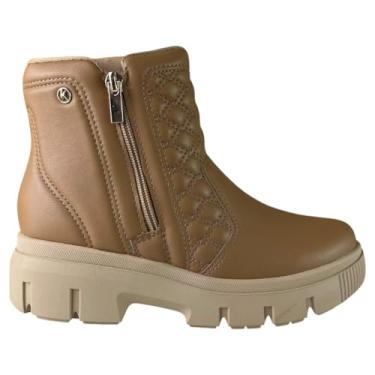 Imagem de Bota Coturno Feminino Kolosh com Ziper Sola Tratorada (Marrom, BR, Adulto, Numérico, 34)