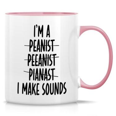 Imagem de Retreez Caneca engraçada pianista piano presente pianista instrumento musical músico 325 ml canecas de café cerâmica - sarcasmo sarcástico motivacional motivacional presentes de aniversário - Caneca