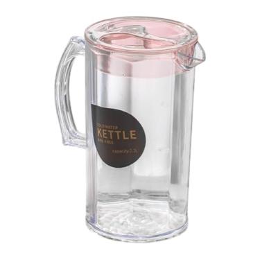 Imagem de YWJLQH Water Pitcher Water Jug Gift Gree Versátil Fridge Pitcher Ice Tea Kettle for Beverage, Rodada Rosa