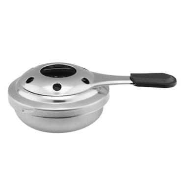 Imagem de Mini fogão a alcoólatra Backpacking fogão aço inoxidável queimadores de alcoólatra queimadores de Projeto sólido à prova de multifuncional para acampamento ao ar livre