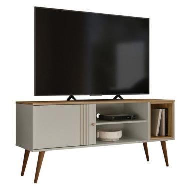 Imagem de Rack Bancada Para TV 55 Pol 136cm Romeo Off/Nature Z49 - Mpozenato, Of