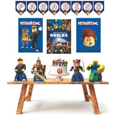 Imagem de Kit Festa Aniversário Só 1 Bolinho Roblox